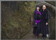 Goth couple down lovers lane